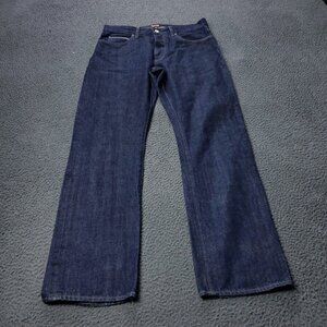 J. Crew Vintage Slim Fit Button Fly Jeans Cotton Blue Mens Size 30x30